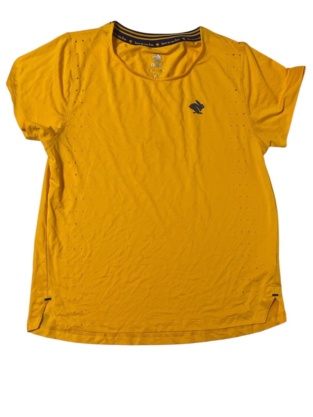 rabbit Race Pace Tee - Women’s Small - Radiant Yellow - EUC
